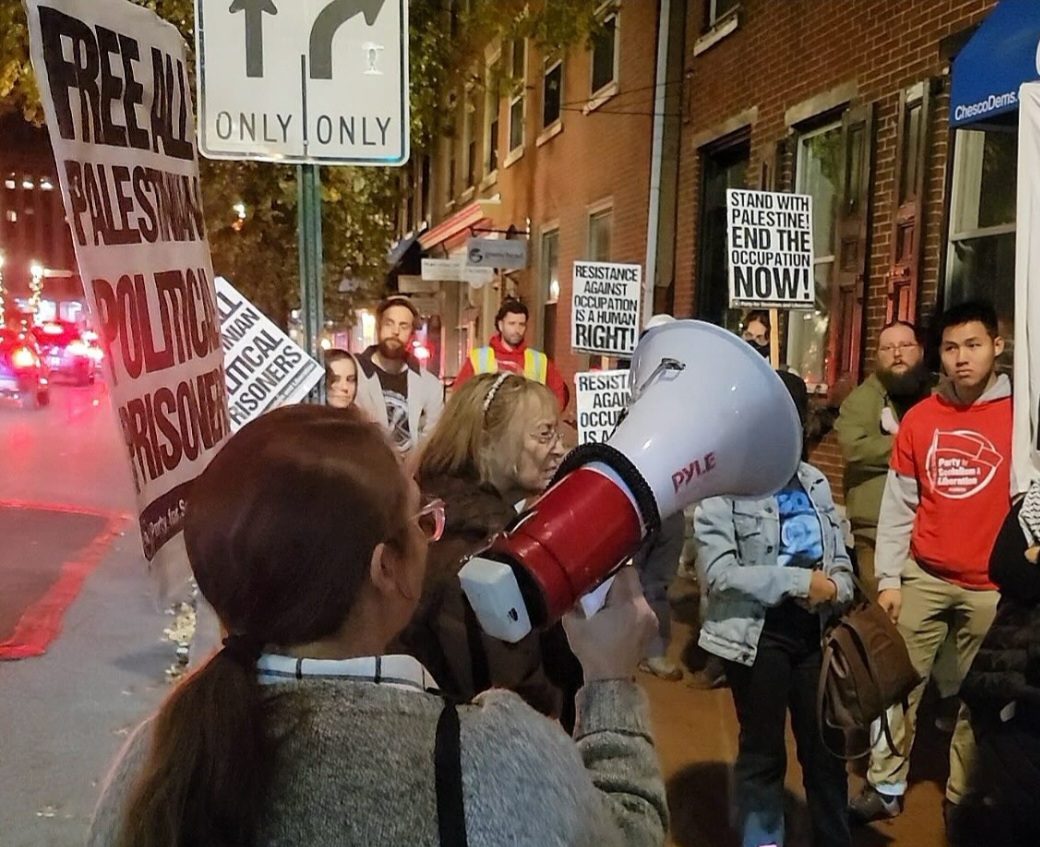 West Chester, PA, November 17th, 2023. Rally to "End the Siege on Gaza"